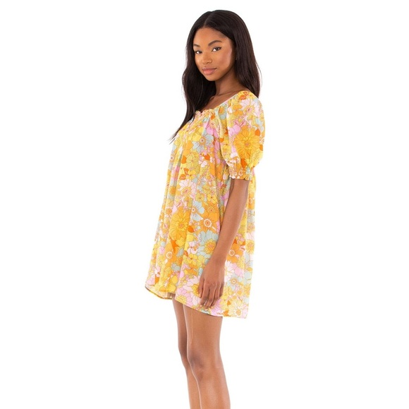 NWT Show Me Your Mumu Annalynne Floral Retro Mini Dress coverup - SIZE MEDIUM - Picture 2 of 9